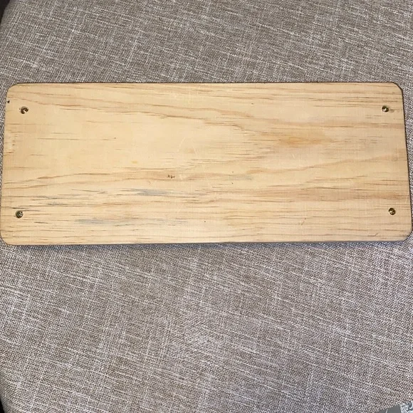 Wooden serving Tray with handles Subway Style List of Beers - Picture 2 of 2